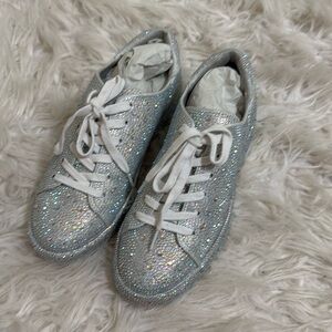 Size 7 rhinestone sneakers